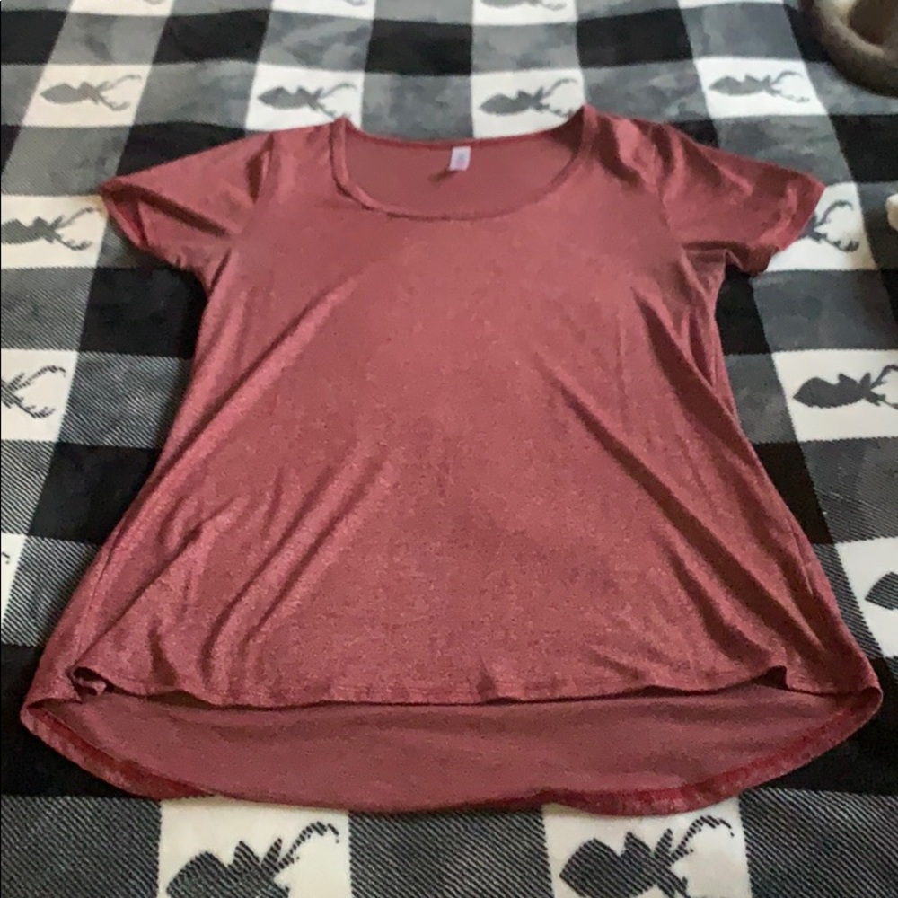 LuLaRoe Classic Shirt XS burgundy lularoe